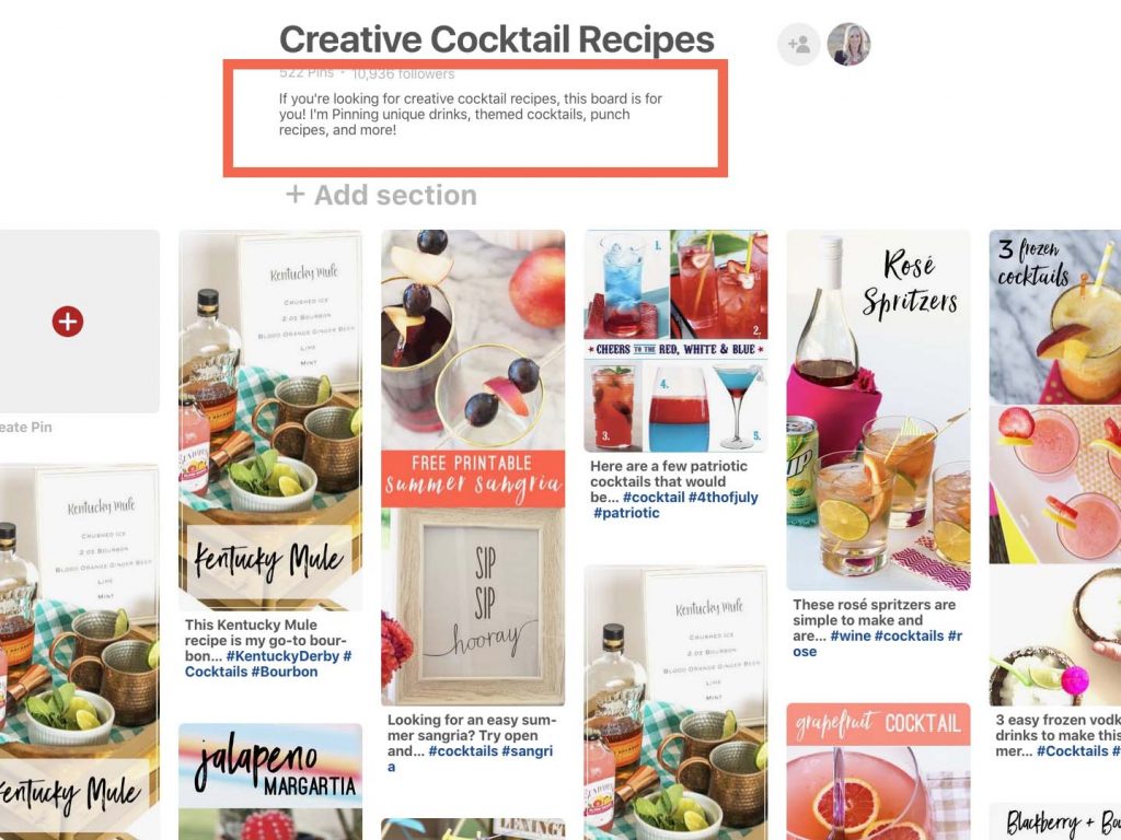 Where to: Pinterest Board Optimization